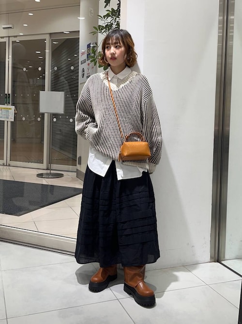 セール】バイカラーRIBオーバーニット（ニット/セーター）｜KBF