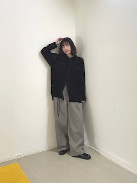 河野楓佳さん（レディース・157cm）の冬コーディネート