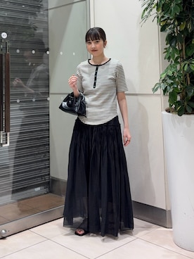河野楓佳さん（レディース・157cm）の夏コーディネート