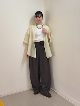 河野楓佳さん（レディース・157cm）の春コーディネート