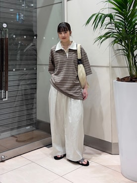 河野楓佳さん(レディース・157cm)の夏コーディネート