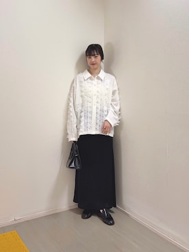 河野楓佳さん（レディース・157cm）の春コーディネート