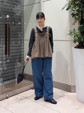 河野楓佳さん(レディース・157cm)の春コーディネート