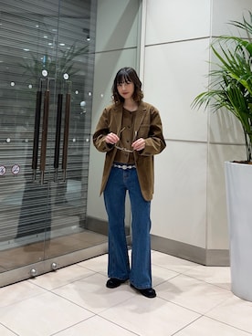 「アイテム（その他アウター）」を使った、河野楓佳さん（レディース・157cm）の秋コーディネート