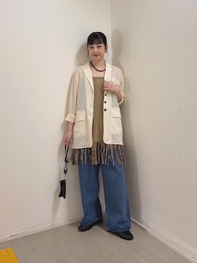 河野楓佳さん（レディース・157cm）の秋コーディネート
