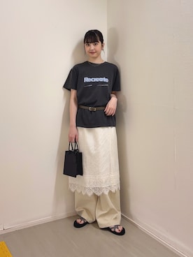 河野楓佳さん(レディース・157cm)の夏コーディネート