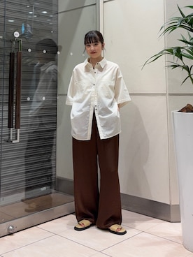 「暑い」｜河野楓佳さん（レディース・157cm）の夏コーディネート
