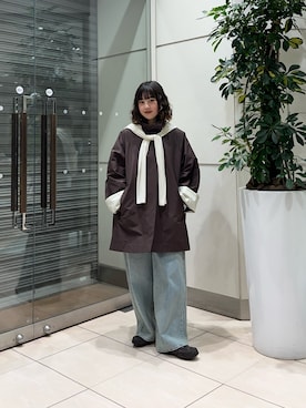 河野楓佳さん（レディース・157cm）の冬コーディネート