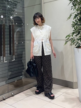 「アイテム（メガネ）」を使った、fuurikooさん（レディース・157cm）の夏コーディネート