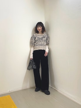 河野楓佳さん（レディース・157cm）の冬コーディネート