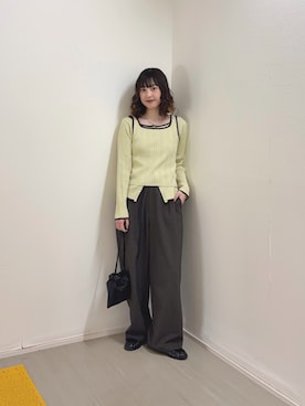 河野楓佳さん(レディース・157cm)の春コーディネート
