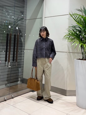 河野楓佳さん（レディース・157cm）の秋コーディネート