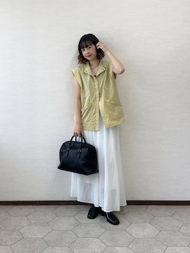 「夏コーデ」｜「アイテム（その他アウター）」を使った、fuurikooさん（レディース・157cm）の夏コーディネート