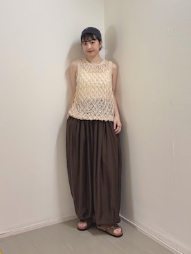 河野楓佳さん(レディース・157cm)の春コーディネート