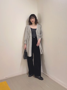 河野楓佳さん（レディース・157cm）の春コーディネート