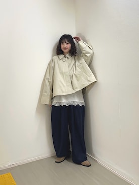 河野楓佳さん（レディース・157cm）の冬コーディネート