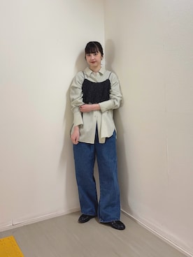 河野楓佳さん(レディース・157cm)の春コーディネート