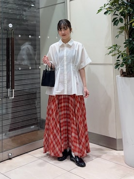 河野楓佳さん（レディース・157cm）の春コーディネート