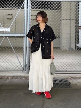 「PUMA（プーマ）のアイテム」を使った、fuurikooさん（レディース・157cm）の夏コーディネート