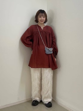 河野楓佳さん（レディース・157cm）の秋コーディネート