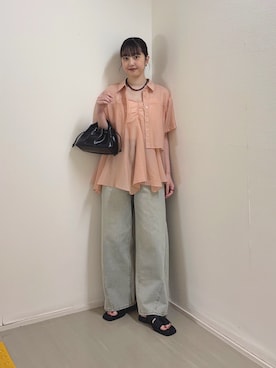 河野楓佳さん(レディース・157cm)の夏コーディネート