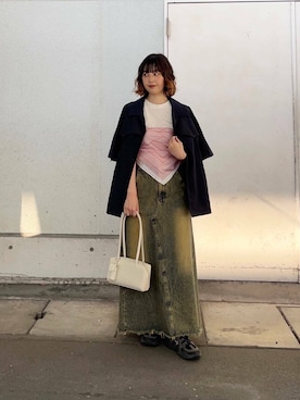 「SMELLY（スメリー）のアイテム（財布/小物）」を使った、河野楓佳さん（レディース・157cm）の夏コーディネート