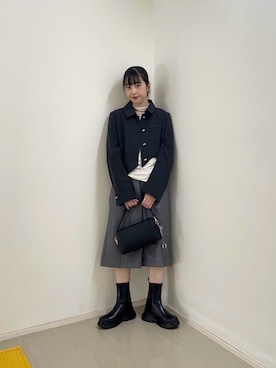 「アイテム（その他アウター）」を使った、河野楓佳さん（レディース・157cm）の秋コーディネート
