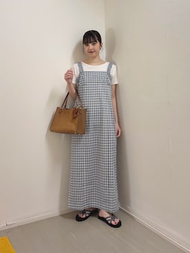 河野楓佳さん(レディース・157cm)の夏コーディネート