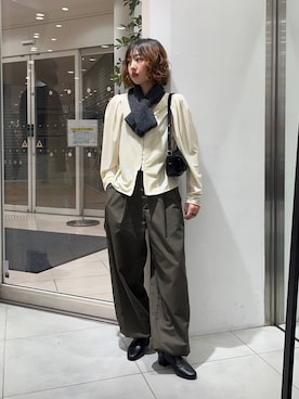 河野楓佳さん(レディース・157cm)の冬コーディネート