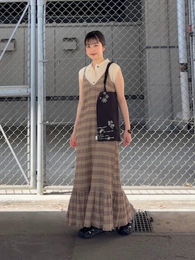河野楓佳さん(レディース・157cm)の春コーディネート