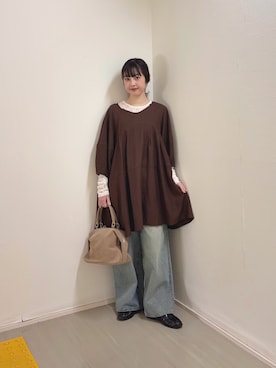 河野楓佳さん(レディース・157cm)の春コーディネート