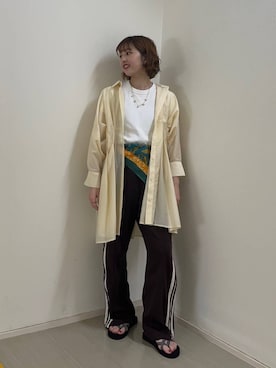 河野楓佳さん（レディース・157cm）の夏コーディネート