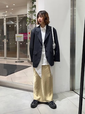 河野楓佳さん(レディース・157cm)の冬コーディネート