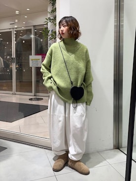 河野楓佳さん（レディース・157cm）の冬コーディネート