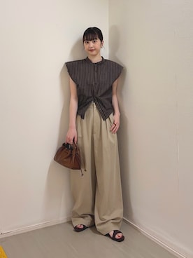 河野楓佳さん（レディース・157cm）の夏コーディネート