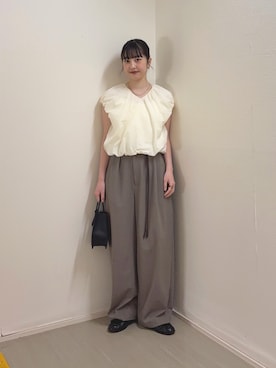 河野楓佳さん（レディース・157cm）の春コーディネート