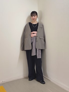 河野楓佳さん（レディース・157cm）の春コーディネート