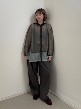 河野楓佳さん（レディース・157cm）の夏コーディネート