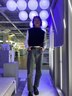 「MONKEY TIME（モンキータイム）のアイテム（ベスト）」を使った、hayatentさん（メンズ・178cm）の夏コーディネート