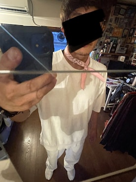 「アイテム（バンダナ/スカーフ）」を使った、KIdO248さん（メンズ・178cm）の秋コーディネート