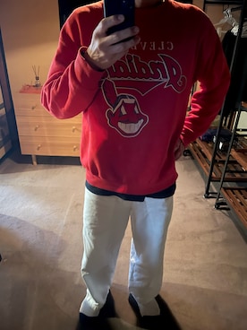 「Lee（リー）のアイテム（スウェット）」を使った、KIdO248さん（メンズ・178cm）の冬コーディネート