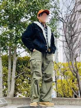 「Lee（リー）のアイテム」を使った、tanaさん（メンズ・172cm）の冬コーディネート