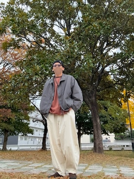 「アイテム（モッズコート）」を使った、tanaさん（メンズ・172cm）の秋コーディネート
