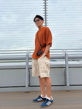 「niko and...（ニコアンド）のアイテム」を使った、tanaさん（骨格ナチュラル・メンズ・172cm）の夏コーディネート