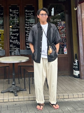 「JOURNAL STANDARD（ジャーナルスタンダード）のアイテム」を使った、tanaさん（メンズ・172cm）の夏コーディネート