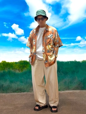 tanaさん（骨格ナチュラル・メンズ・172cm）の夏コーディネート
