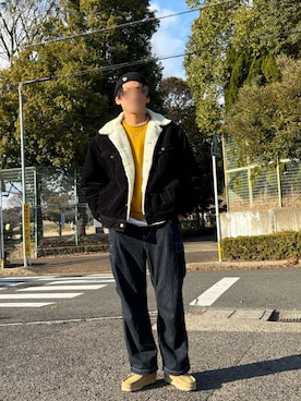 「Lee（リー）のアイテム」を使った、tanaさん（メンズ・172cm）の冬コーディネート