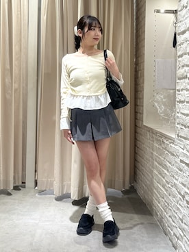 「FREE'S MART（フリーズマート）のアイテム（バッグ）」を使った、misakiさん（レディース・163cm）の春コーディネート