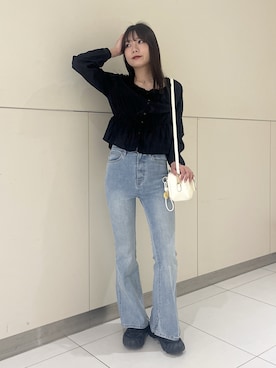 「FREE'S MART（フリーズマート）のアイテム（バッグ）」を使った、misakiさん（レディース・163cm）の春コーディネート