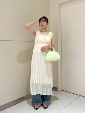 「FREE'S MART（フリーズマート）のアイテム（ワンピース）」を使った、misakiさん（レディース・163cm）の夏コーディネート